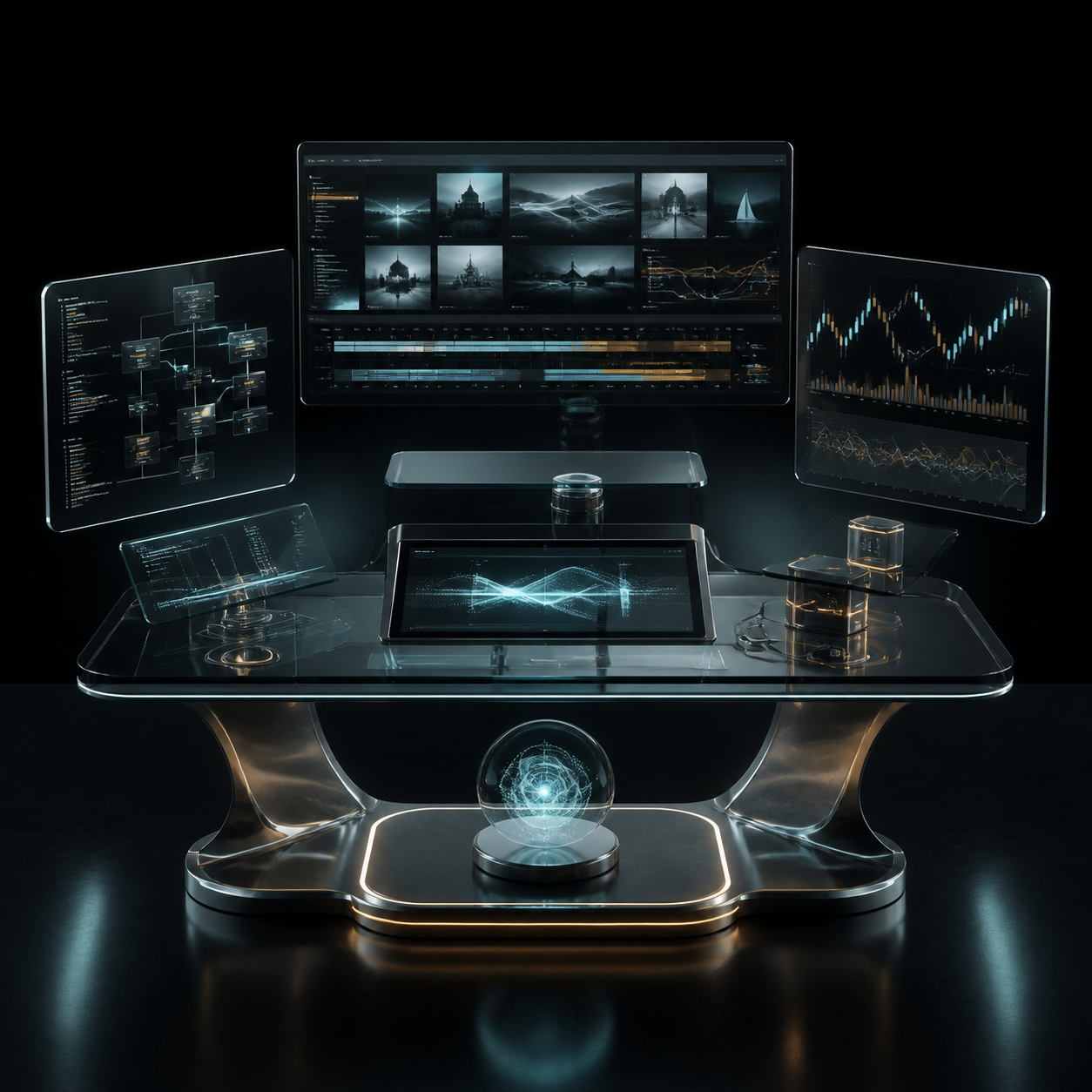 AI content, software, and market intelligence workspace